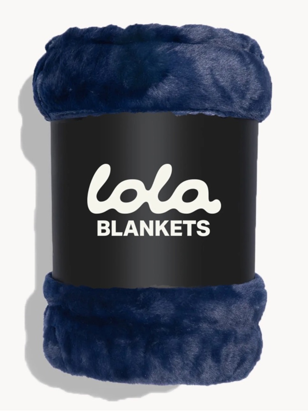 Plush Navy Throw Blanket